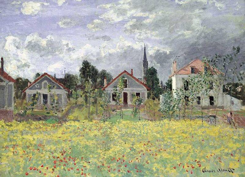 Claude Monet Maisons d'Argenteuil oil painting picture